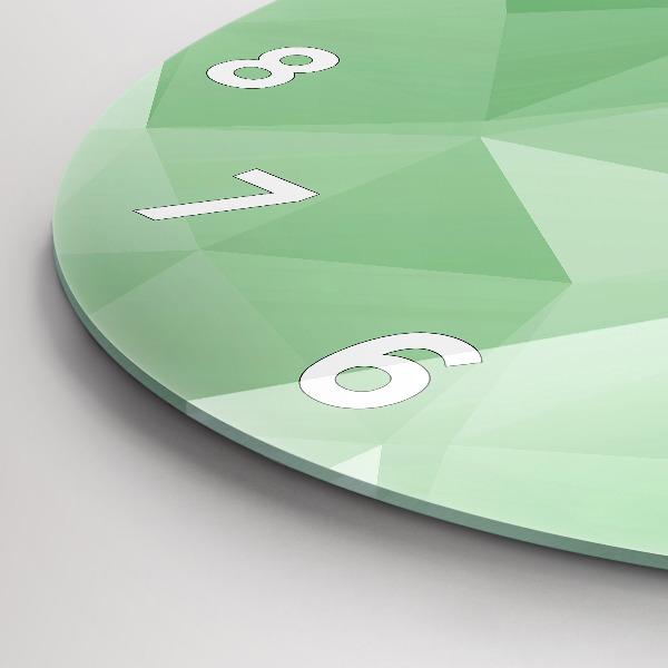 Reloj redondo pared Triángulos abstracto