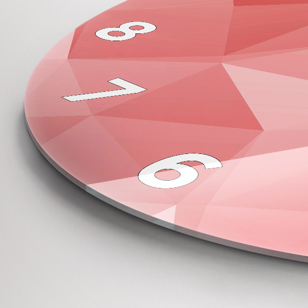 Reloj de pared redondo Triángulos abstracto