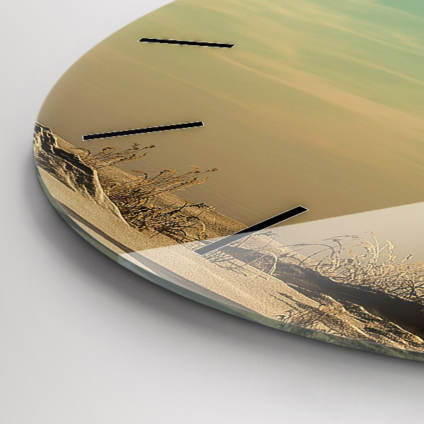 Reloj de cristal redondo Elefante en un árbol