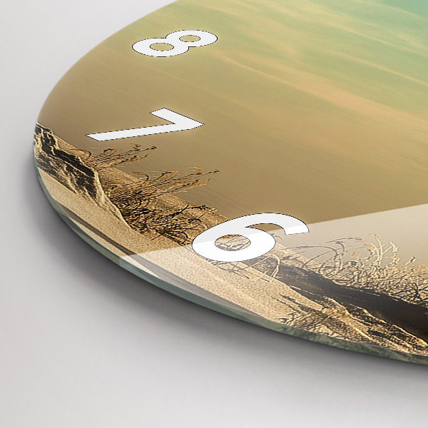 Reloj de cristal redondo Elefante en un árbol