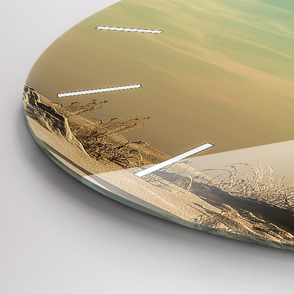 Reloj de cristal redondo Elefante en un árbol