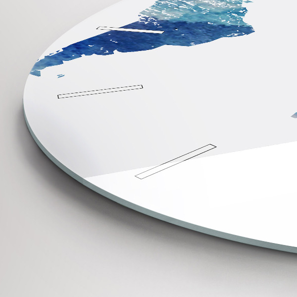 Reloj de pared redondo Mapamundi