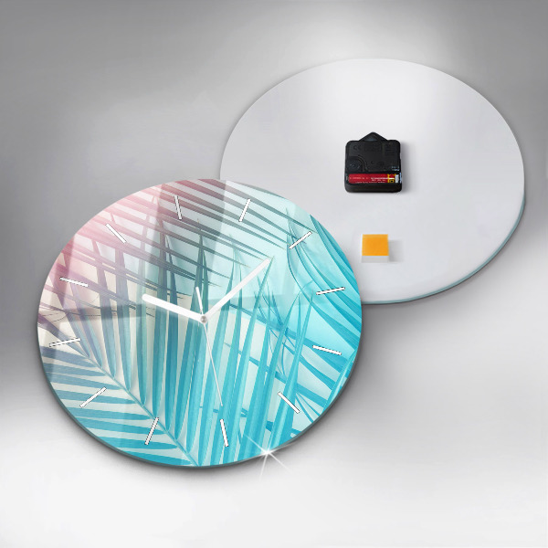 Reloj de pared redondo Palmera tropical