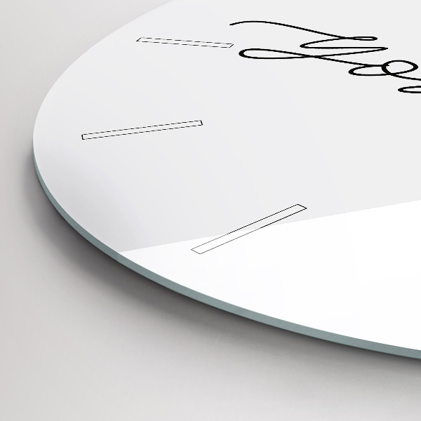 Reloj de pared redondo Inscripción sé tú mismo