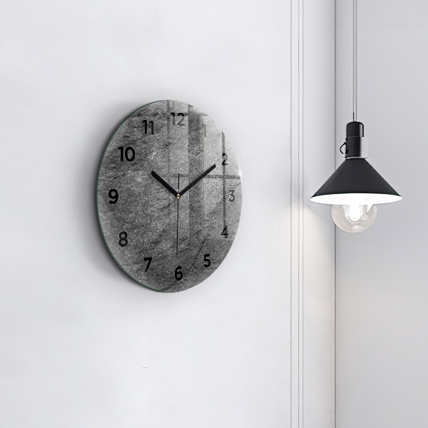 Reloj de pared redondo Roca volcánica
