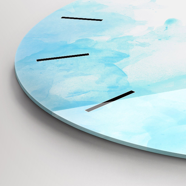 Reloj de cristal redondo Manchas pintadas