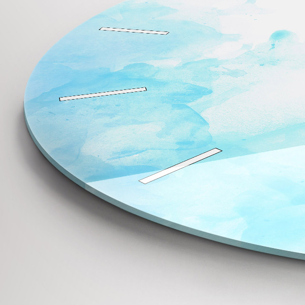 Reloj de cristal redondo Manchas pintadas