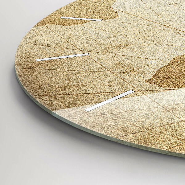 Reloj de cristal redondo Mapamundi vintage