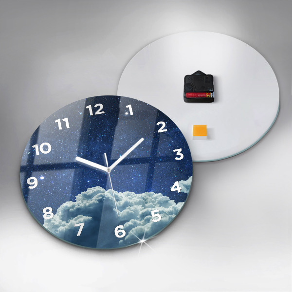 Reloj de pared redondo Cielo nocturno
