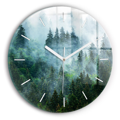 Reloj de pared redondo Bosque brumoso