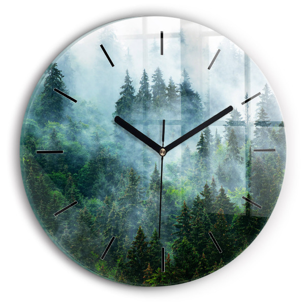 Reloj de pared redondo Bosque brumoso