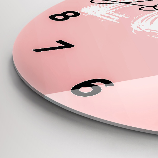 Reloj redondo pared Inscripción Love yourself