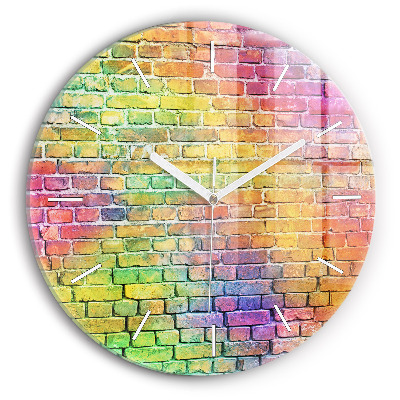 Reloj de cristal redondo Pared pintada