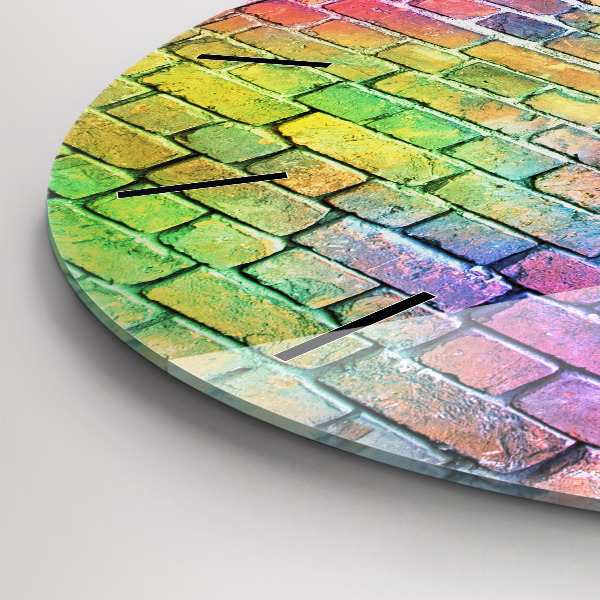 Reloj de cristal redondo Pared pintada