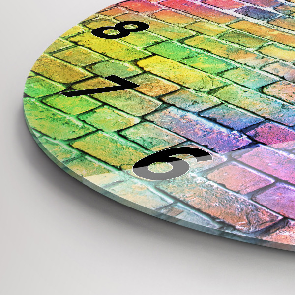 Reloj de cristal redondo Pared pintada