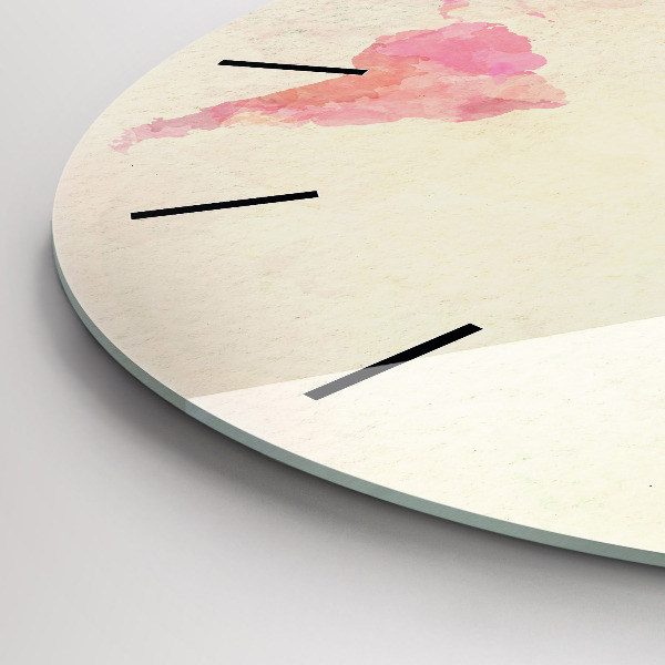 Reloj redondo pared Mapamundi en acuarela