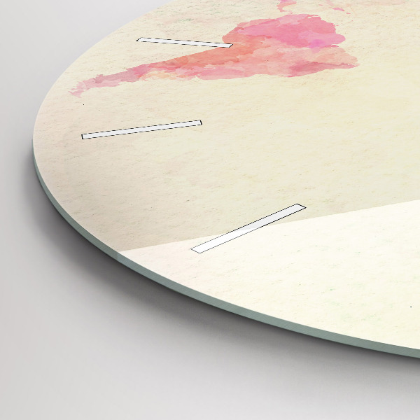 Reloj redondo pared Mapamundi en acuarela