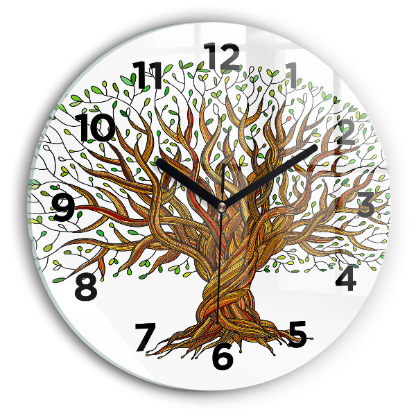 Reloj de pared redondo Raíces de árbol