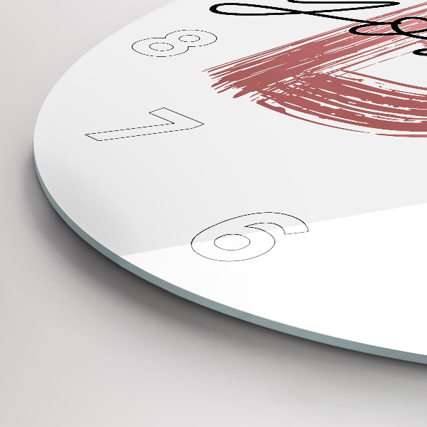 Reloj de cristal redondo Inscripción Sé tú mismo