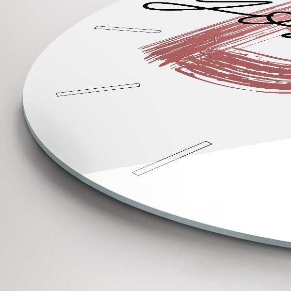 Reloj de cristal redondo Inscripción Sé tú mismo