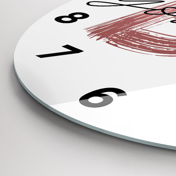 Reloj de cristal redondo Inscripción Sé tú mismo