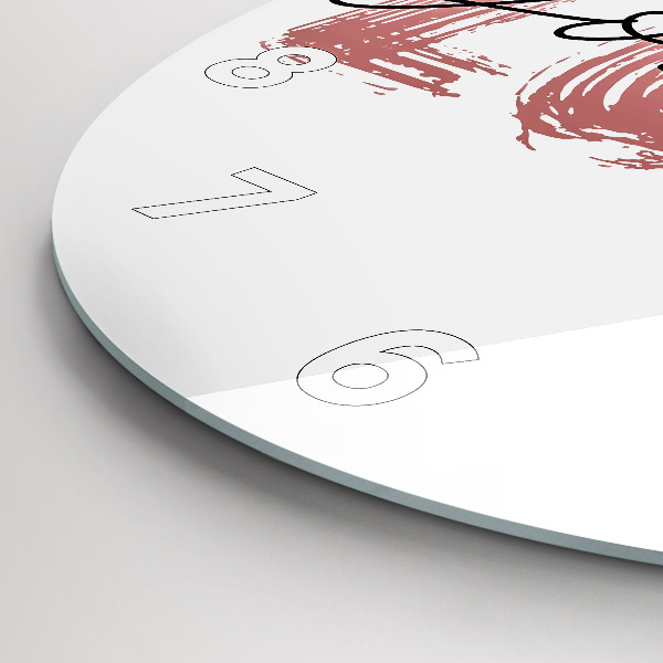 Reloj de pared redondo Inscripción ámate a ti mismo