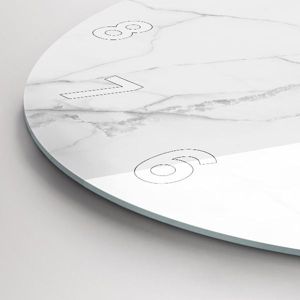 Reloj redondo pared Mármol decorativo