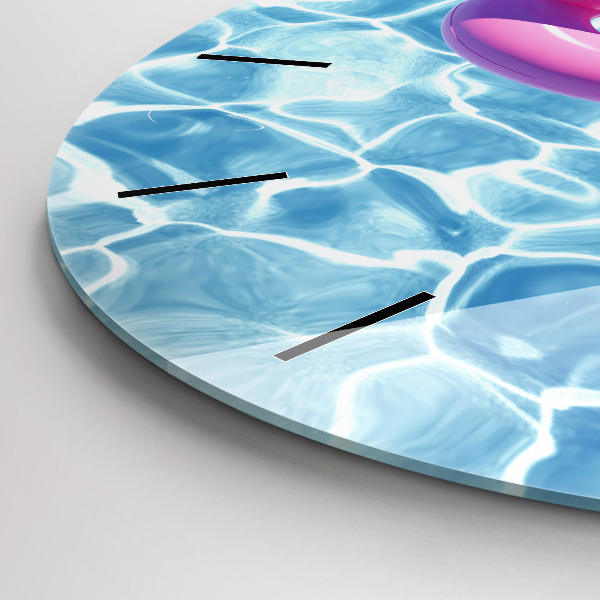 Reloj redondo pared Flamencos hinchables