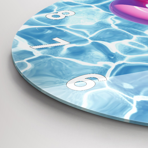 Reloj redondo pared Flamencos hinchables