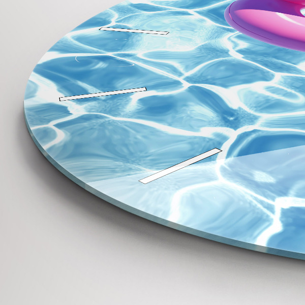 Reloj redondo pared Flamencos hinchables