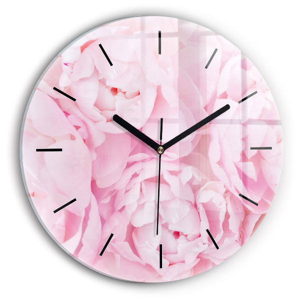 Reloj de pared redondo Flores en flor