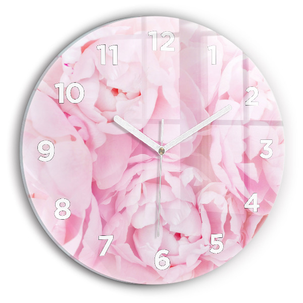 Reloj de pared redondo Flores en flor