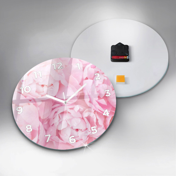 Reloj de pared redondo Flores en flor