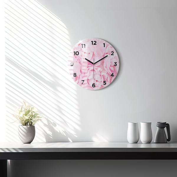 Reloj de pared redondo Flores en flor