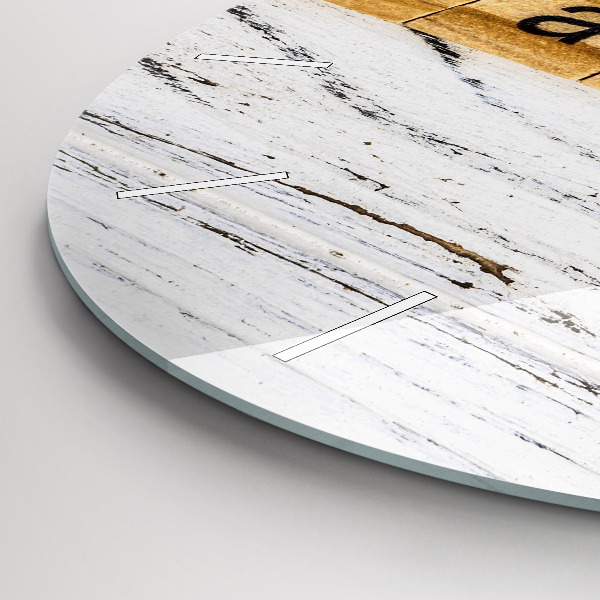 Reloj de cristal redondo Familia