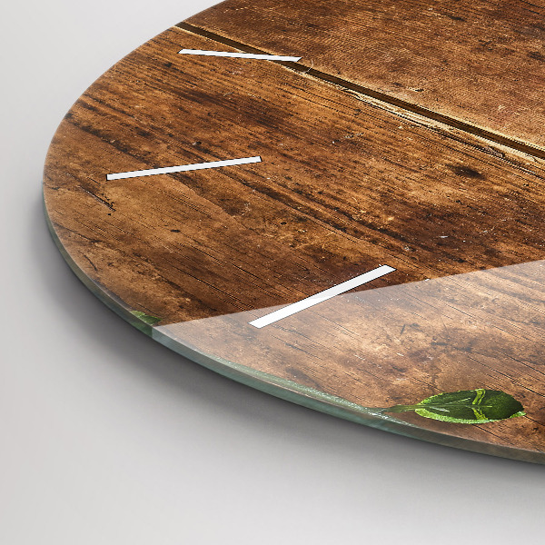 Reloj de pared redondo Madera rústica