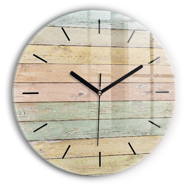 Reloj de pared redondo Tablas de colores