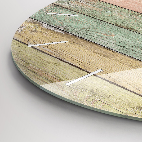 Reloj de pared redondo Tablas de colores