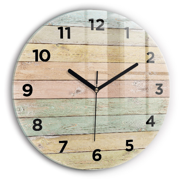 Reloj de pared redondo Tablas de colores