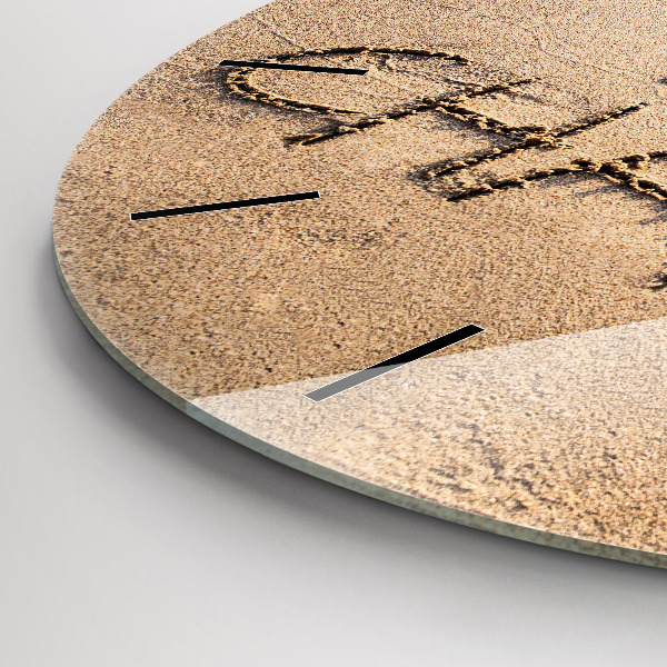 Reloj de pared redondo Cita en la playa