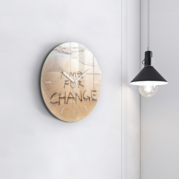 Reloj de pared redondo Cita en la playa