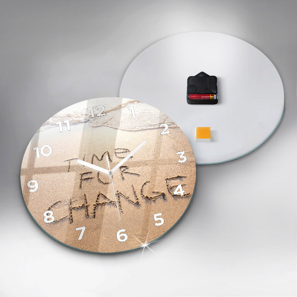 Reloj de pared redondo Cita en la playa