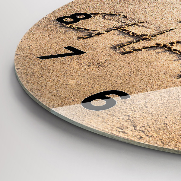 Reloj de pared redondo Cita en la playa