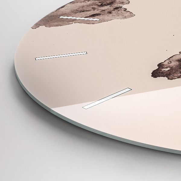 Reloj de pared redondo Mapa del mundo en acuarela