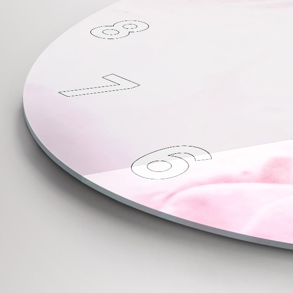 Reloj de cristal redondo Flores en flor