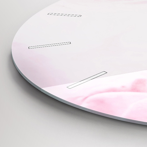 Reloj de cristal redondo Flores en flor