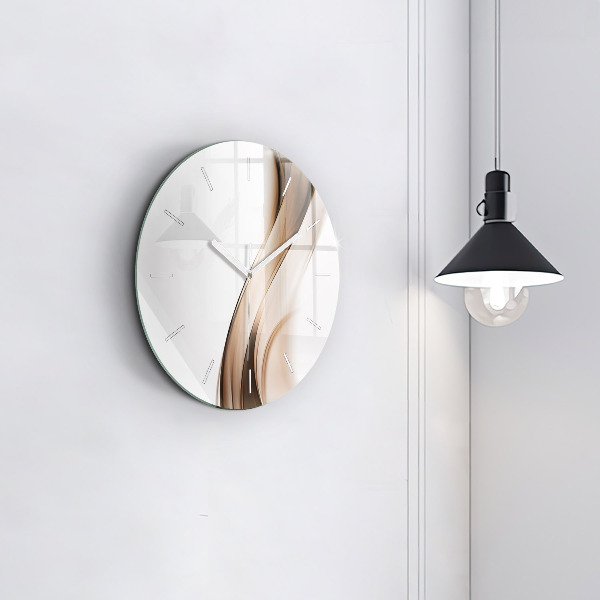 Reloj de pared redondo Línea abstracta