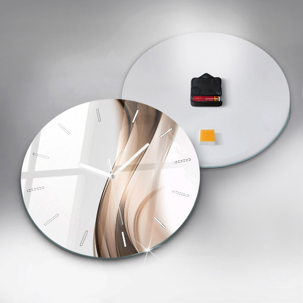 Reloj de pared redondo Línea abstracta