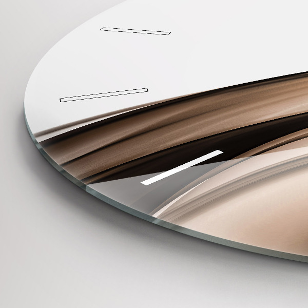 Reloj de pared redondo Línea abstracta