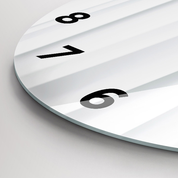 Reloj redondo pared Textura de olas